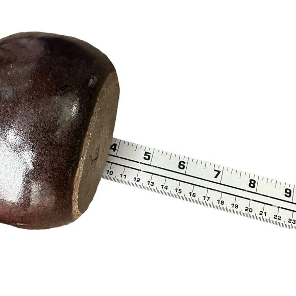 Vintage Studio Pottery Pitcher 4" Brown Glossy Possibly Heidi Kippenberg HK - Picture 9 of 9